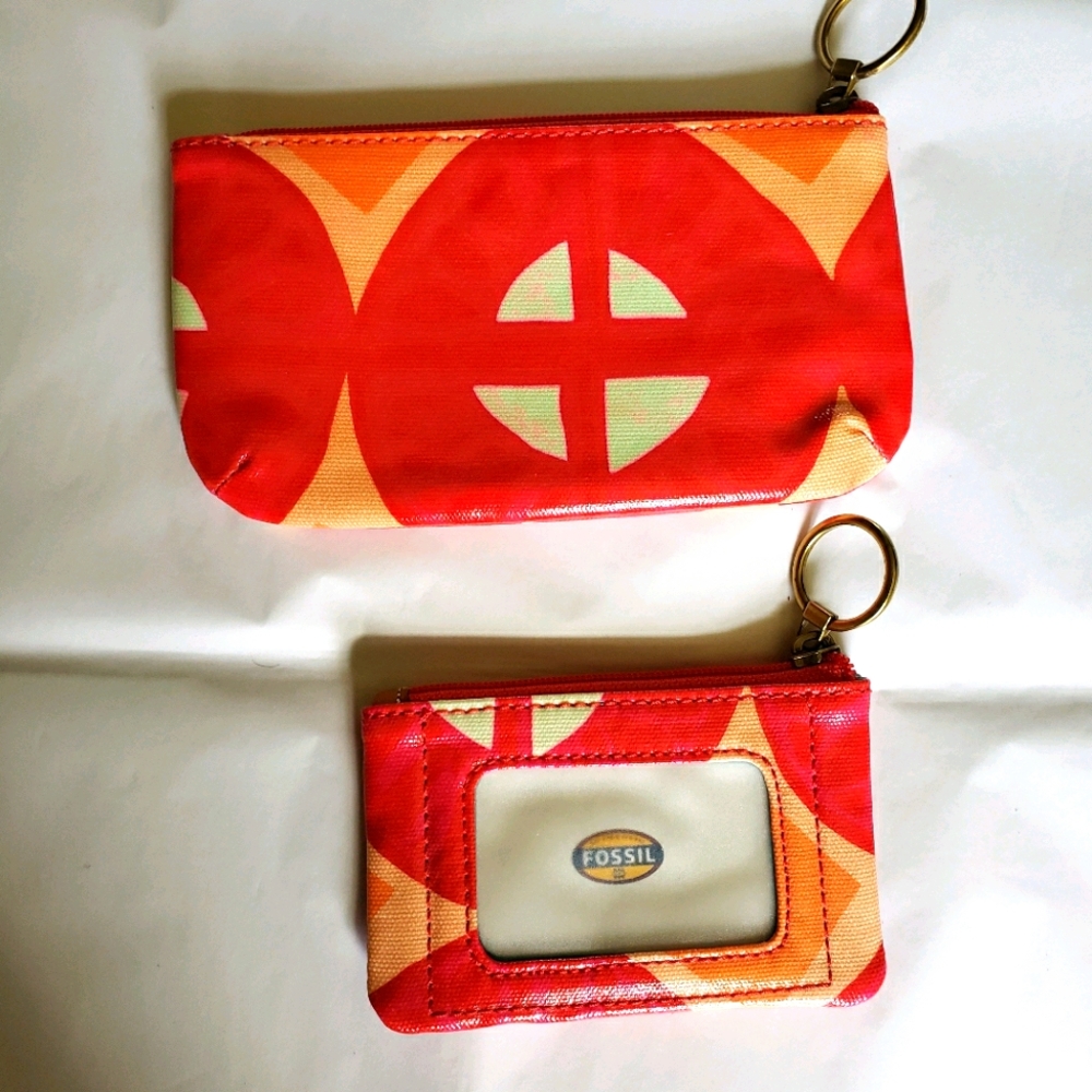 New Fossil change purse & cosmetic bag